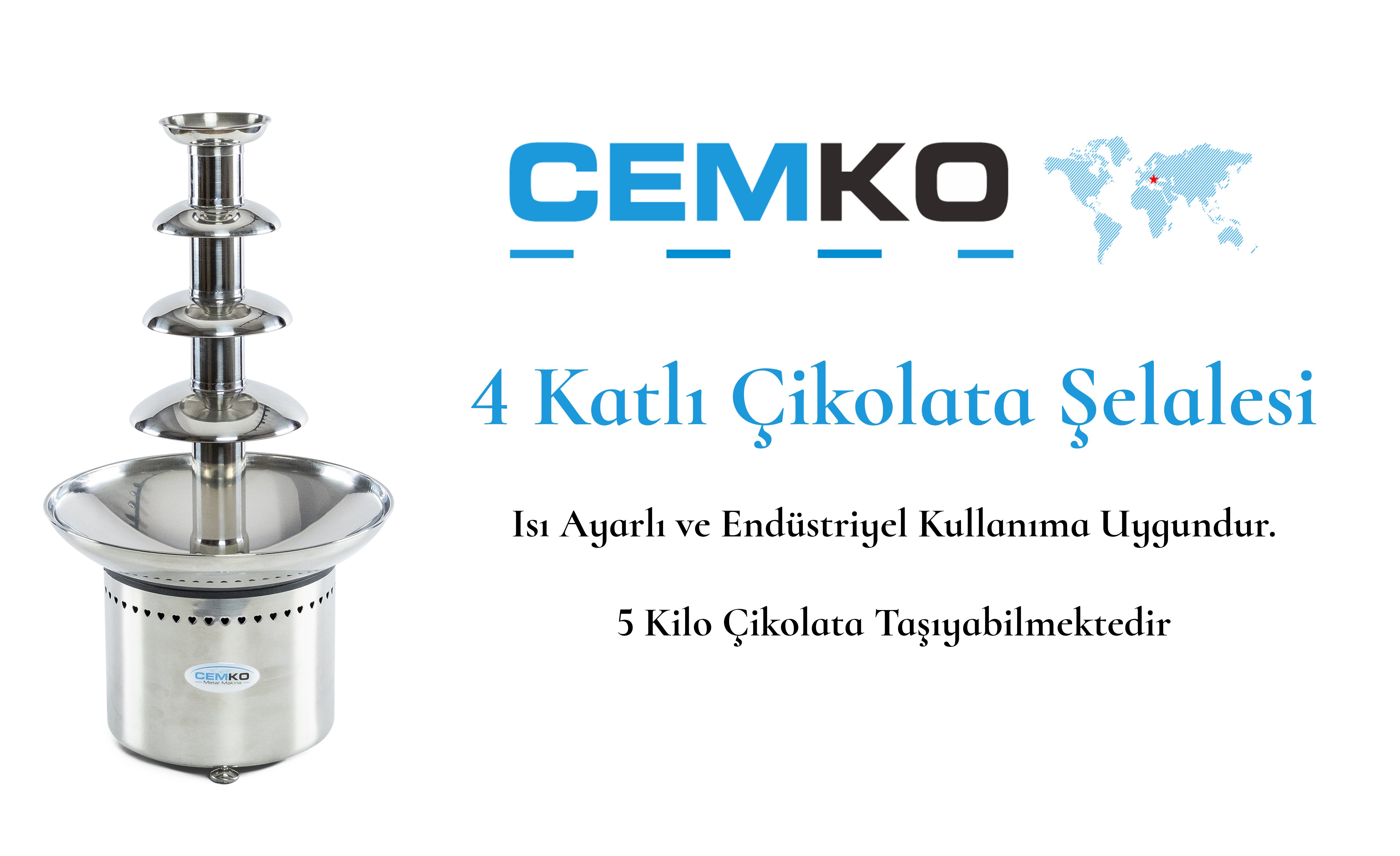 4 Katla Endüstriyel Çikolata Makinesi