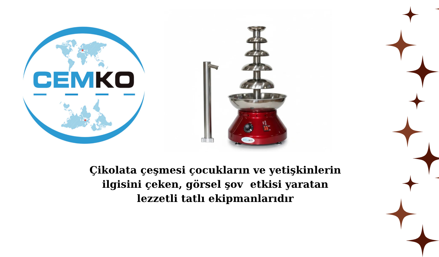 Çikolata Çeşmesi ve 5 Katlı Çikolata Şelalesi Makinesi İki Özellik Bir Arada