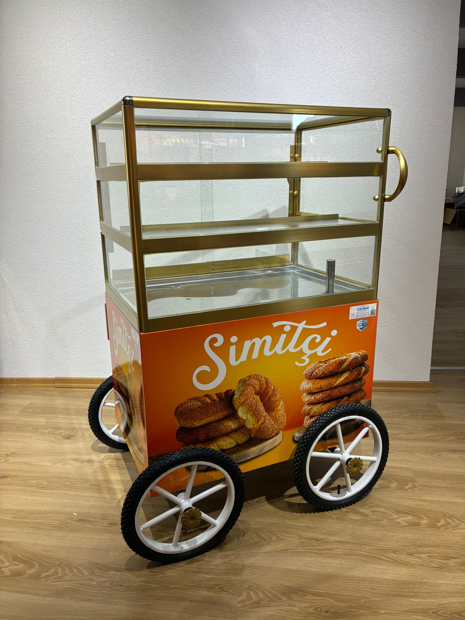 ısıtmalı simit arabası