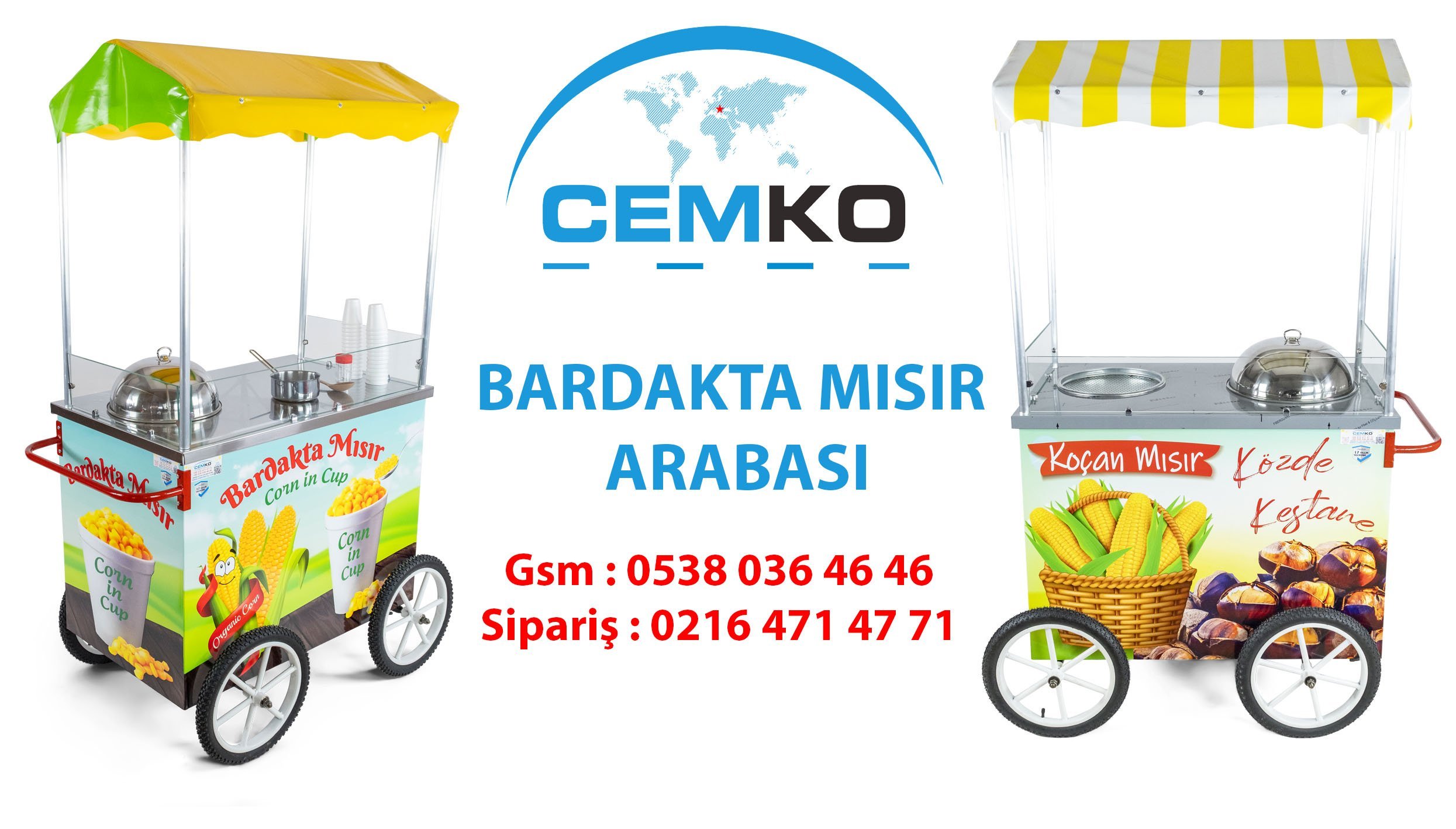 bardakta mısır arabası