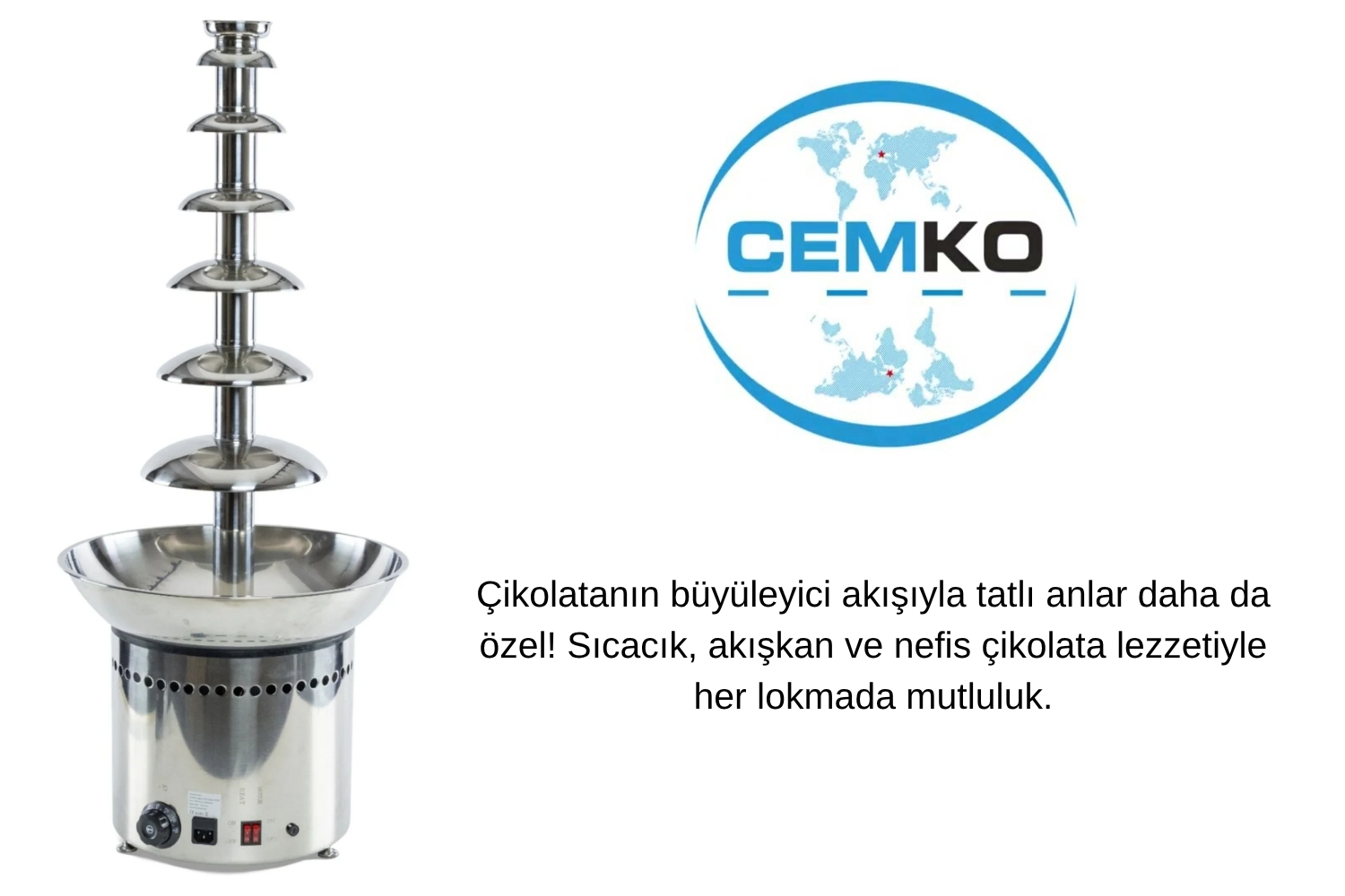 Çikolata şelalesi makinesi 7 katlı