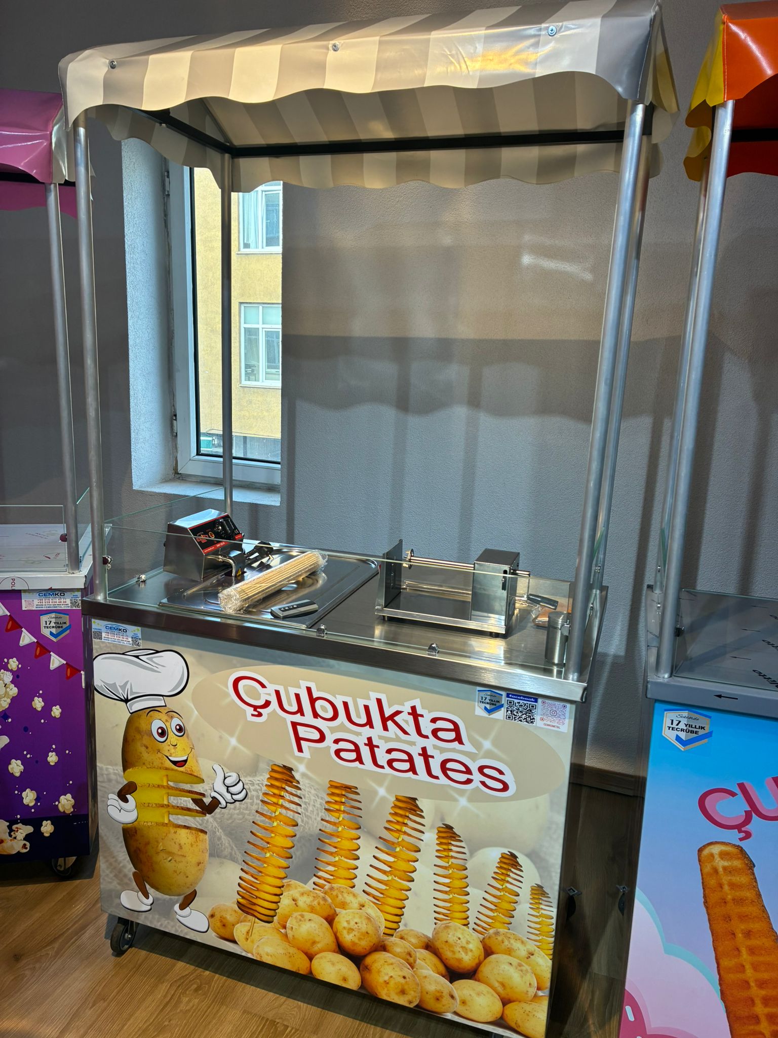 çubukta patates arabası