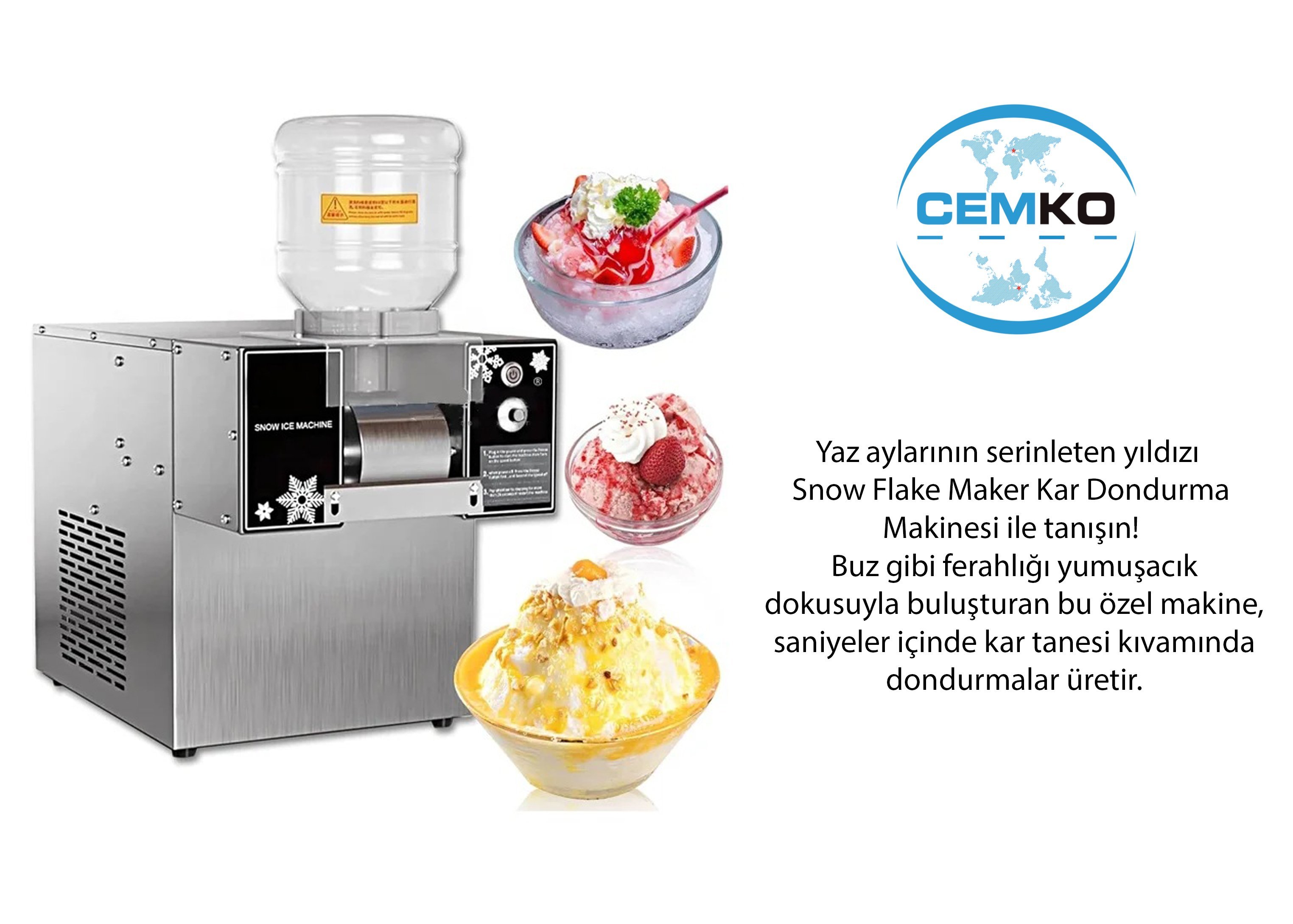 kar dondurma makinesi