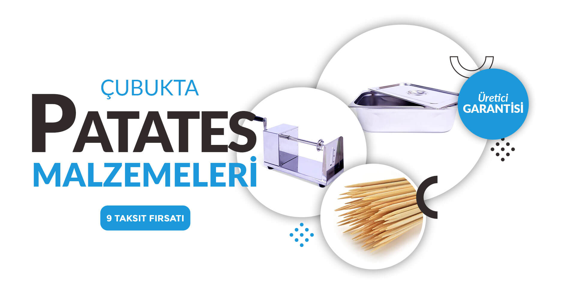 Çubukta Patates Malzemeleri