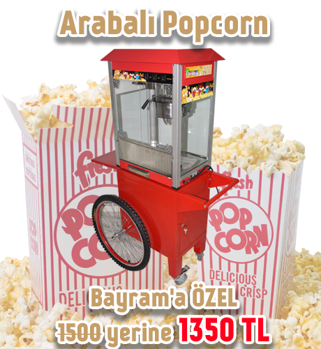 Arabalı Popcorn Makinesi
