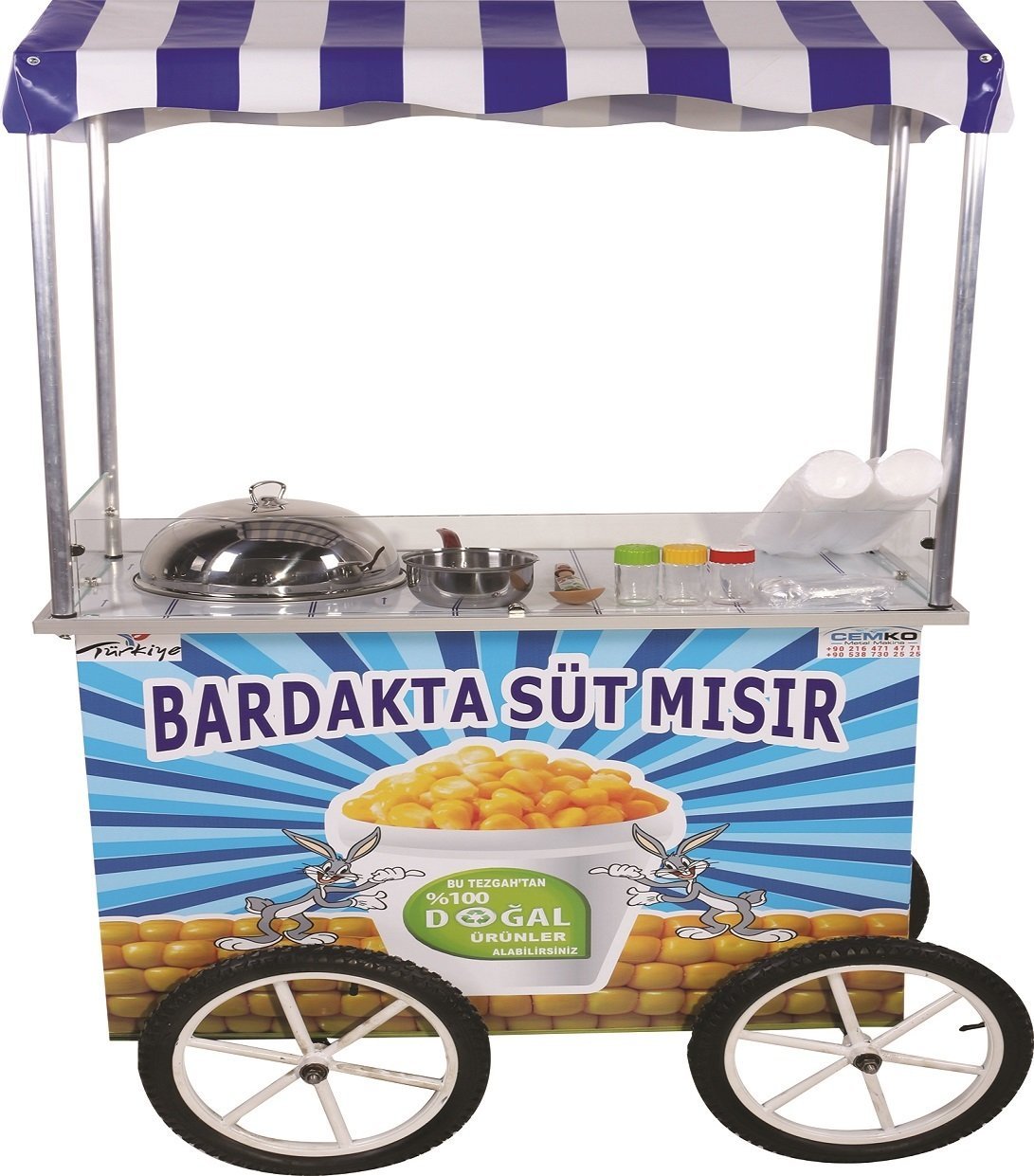 Seyyar Bardakta Mısır Standı (Model İzmir) 60x100