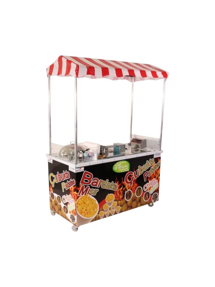 Çubukta Patates ve Bardakta Mısır Arabası (Model Taksim)