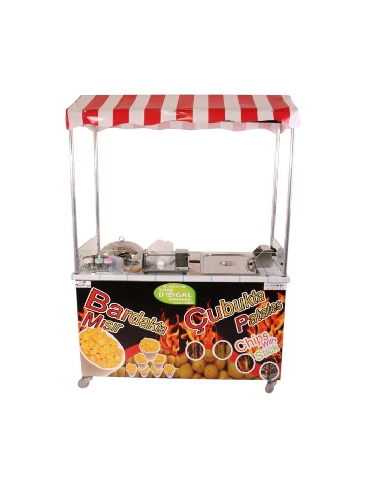 Çubukta Patates ve Bardakta Mısır Arabası (Model Taksim)