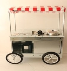 Tekerlekli Çubukta Patates Ve Bardakta Mısır Arabası (Model Şişli)