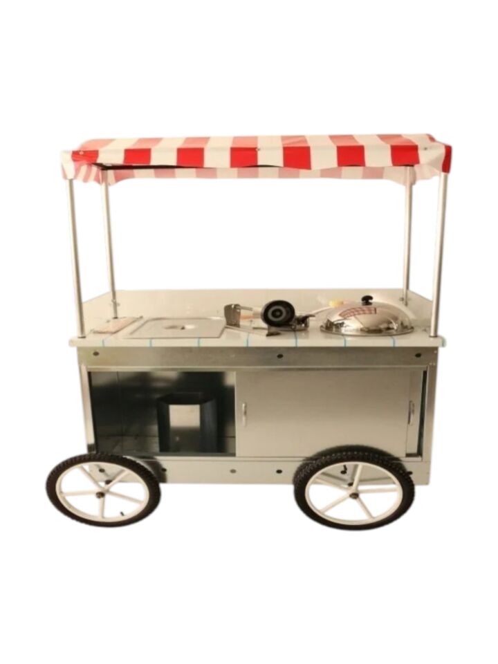 Tekerlekli Çubukta Patates Ve Bardakta Mısır Arabası (Model Şişli)