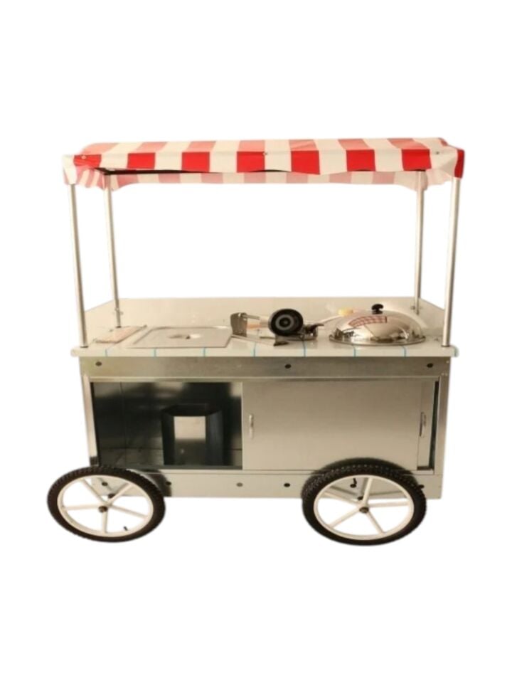 Tekerlekli Çubukta Patates Ve Bardakta Mısır Arabası (Model Şişli)