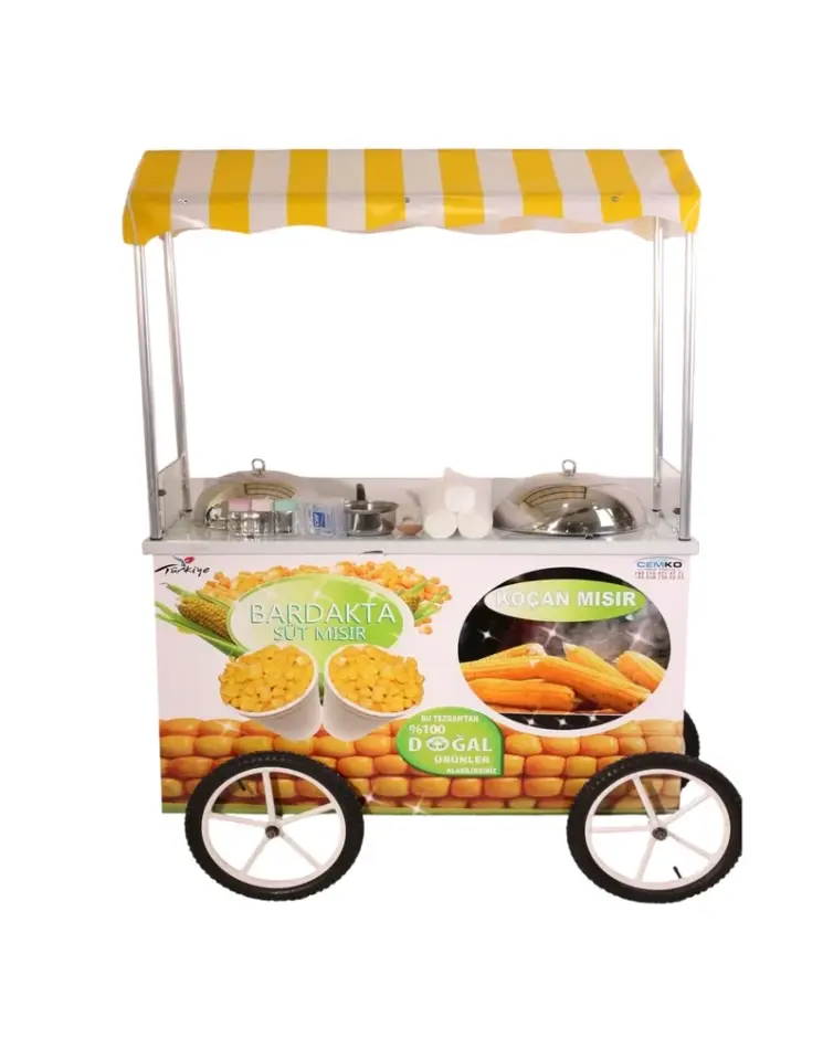 Seyyar Koçan Mısır ve Bardakta Mısır Arabası (Model Muğla) 60x120