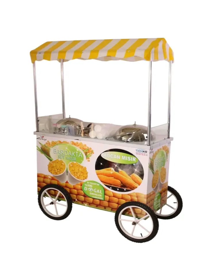 Seyyar Koçan Mısır ve Bardakta Mısır Arabası (Model Muğla) 60x120