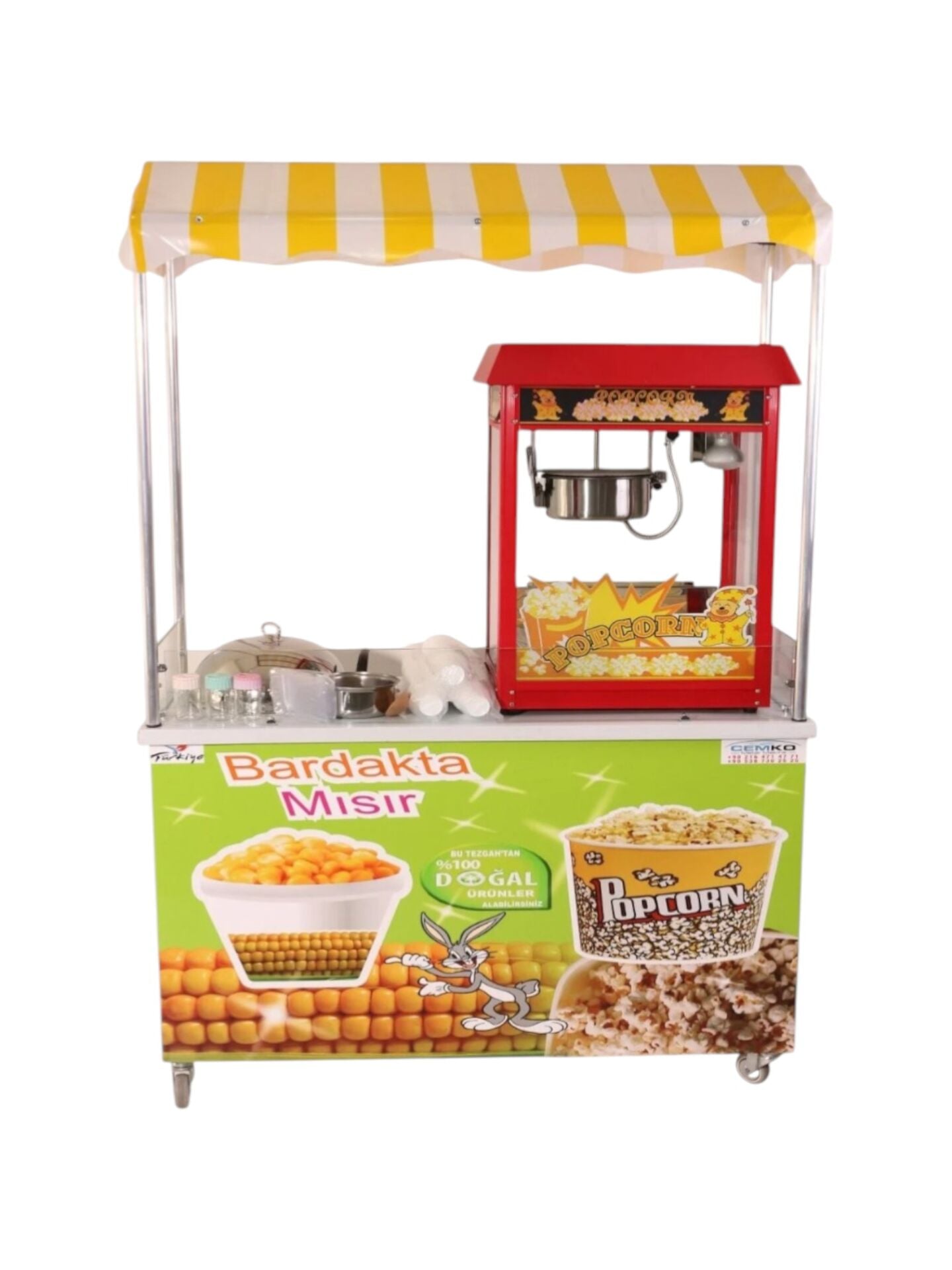 Popcorn ve Bardakta Mısır Standı (Model Ankara) 60x120