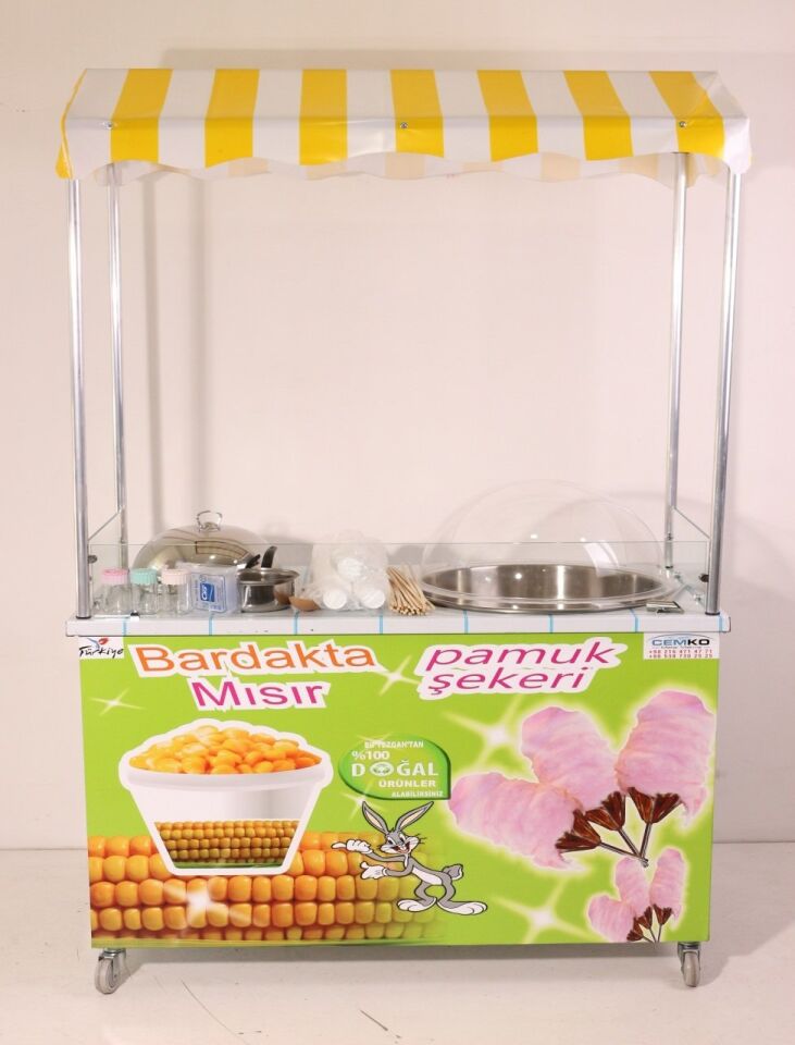 Pamuk Şeker ve Bardakta Mısır Arabası (Model Konya)