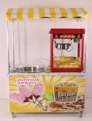 Pamuk Şeker ve Popcorn Arabası (Model Aydın) 60x120