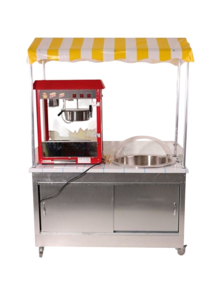 Pamuk Şeker ve Popcorn Arabası (Model Aydın) 60x120