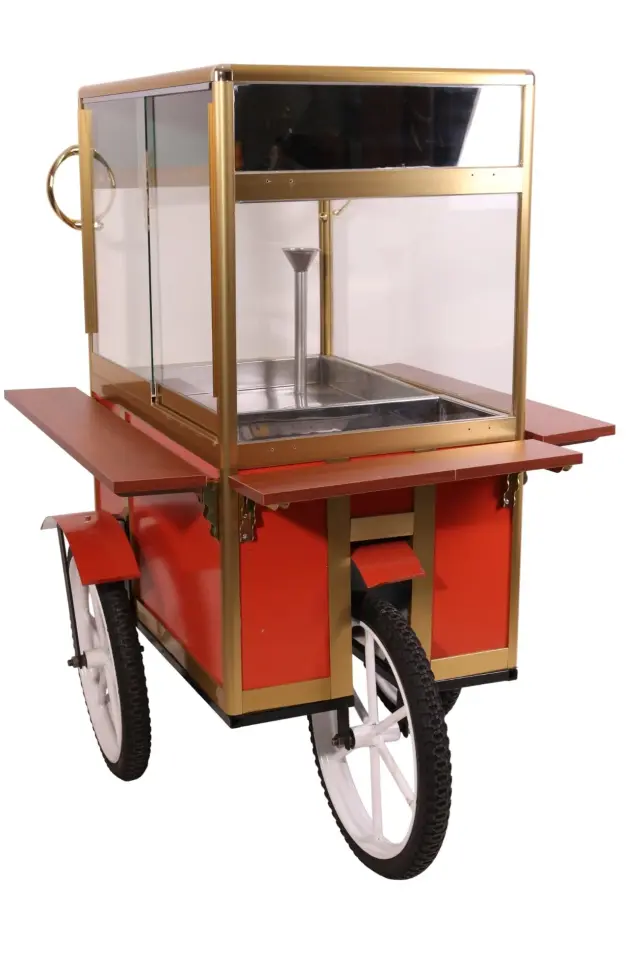 Seyyar Tekerlekli Tüplü Pilav Arabası 1.Kalite Model Aksaray