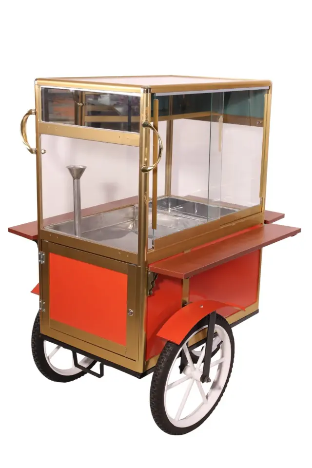 Seyyar Tekerlekli Tüplü Pilav Arabası 1.Kalite Model Aksaray