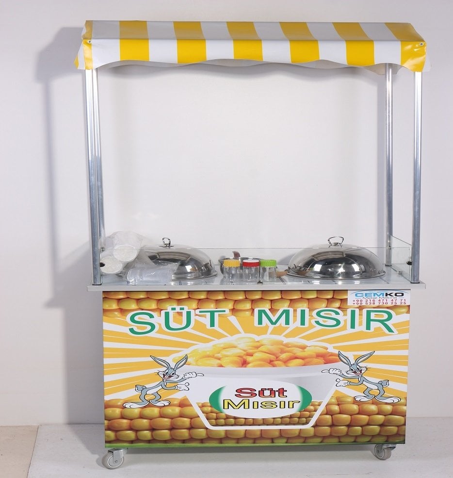 Bardakta Mısır Arabası Çift Kazanlı (Model Kınık) 60x100