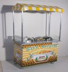 Bardakta Mısır Arabası Çift Kazanlı (Model Kınık) 60x100