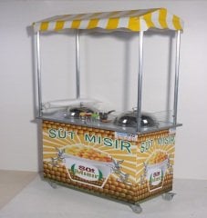 Bardakta Mısır Arabası Çift Kazanlı (Model Kınık) 60x100