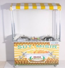 Bardakta Mısır Arabası Çift Kazanlı (Model Kınık) 60x100