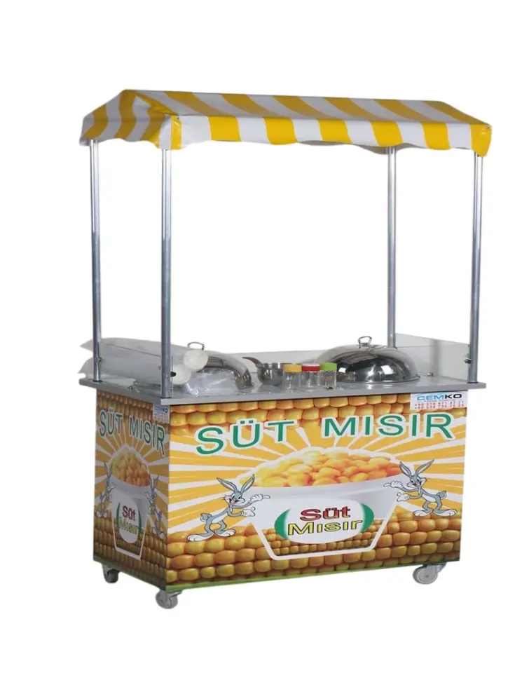 Bardakta Mısır Arabası Çift Kazanlı (Model Kınık) 60x100