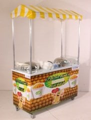 Çift Kazanlı Bardakta Mısır Tezgahı (Model Van) 60x120
