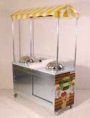 Çift Kazanlı Bardakta Mısır Tezgahı (Model Van) 60x120