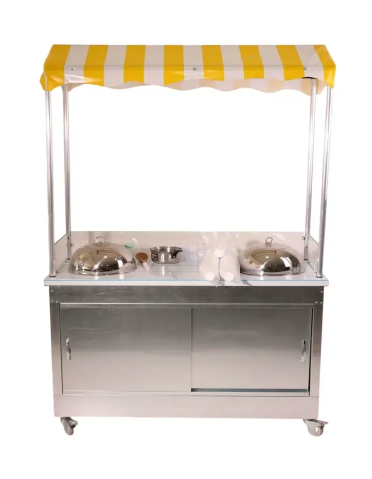 Çift Kazanlı Bardakta Mısır Tezgahı (Model Van) 60x120