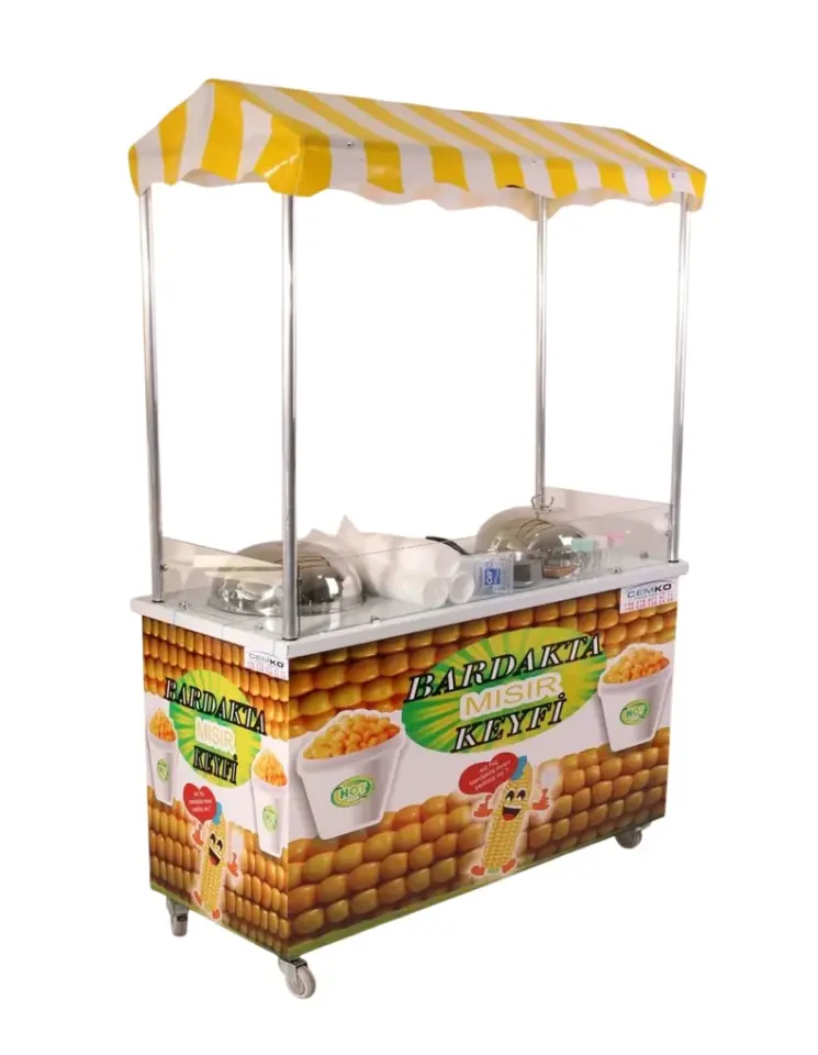 Çift Kazanlı Bardakta Mısır Tezgahı (Model Van) 60x120