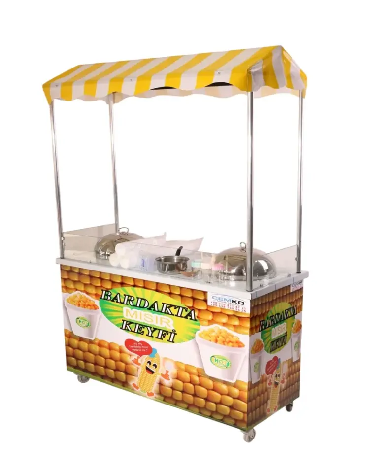 Çift Kazanlı Bardakta Mısır Tezgahı (Model Van) 60x120