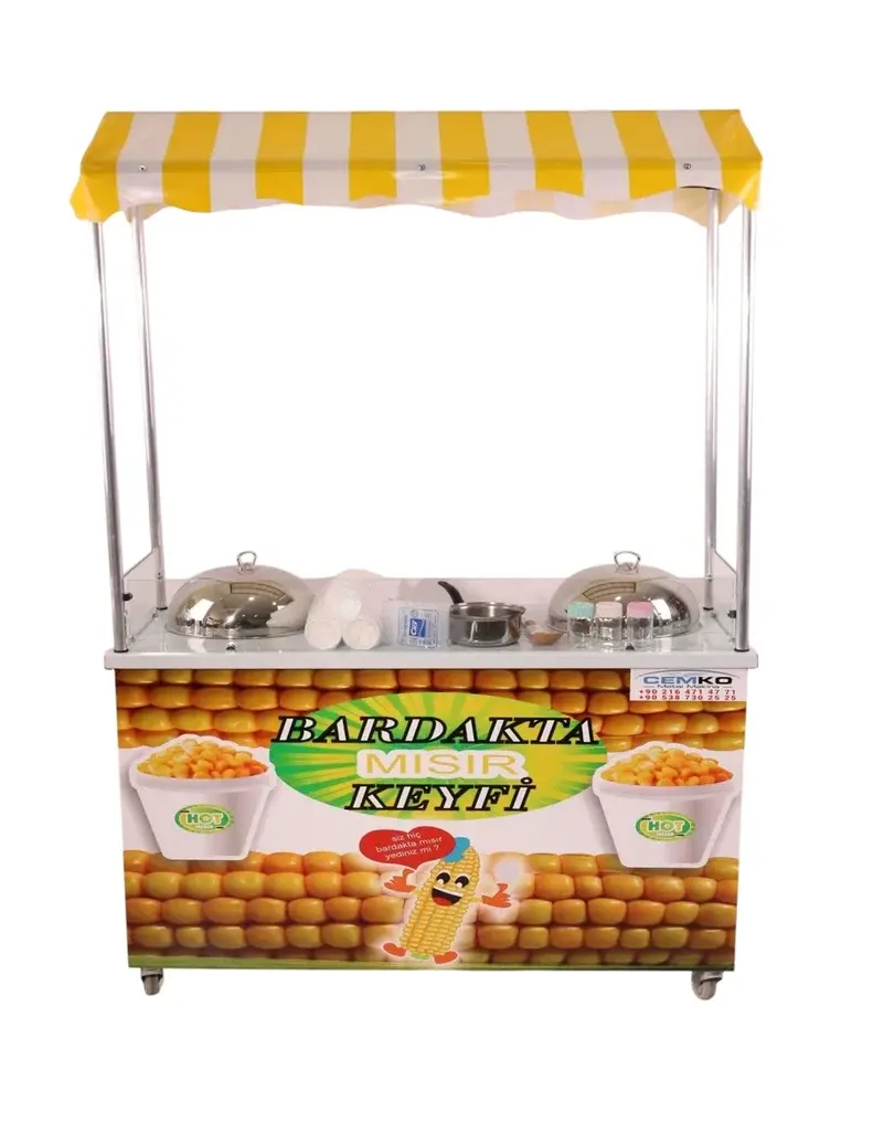 Çift Kazanlı Bardakta Mısır Tezgahı (Model Van) 60x120