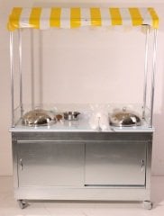 Çift Kazanlı Bardakta Mısır Tezgahı (Model Van) 60x120