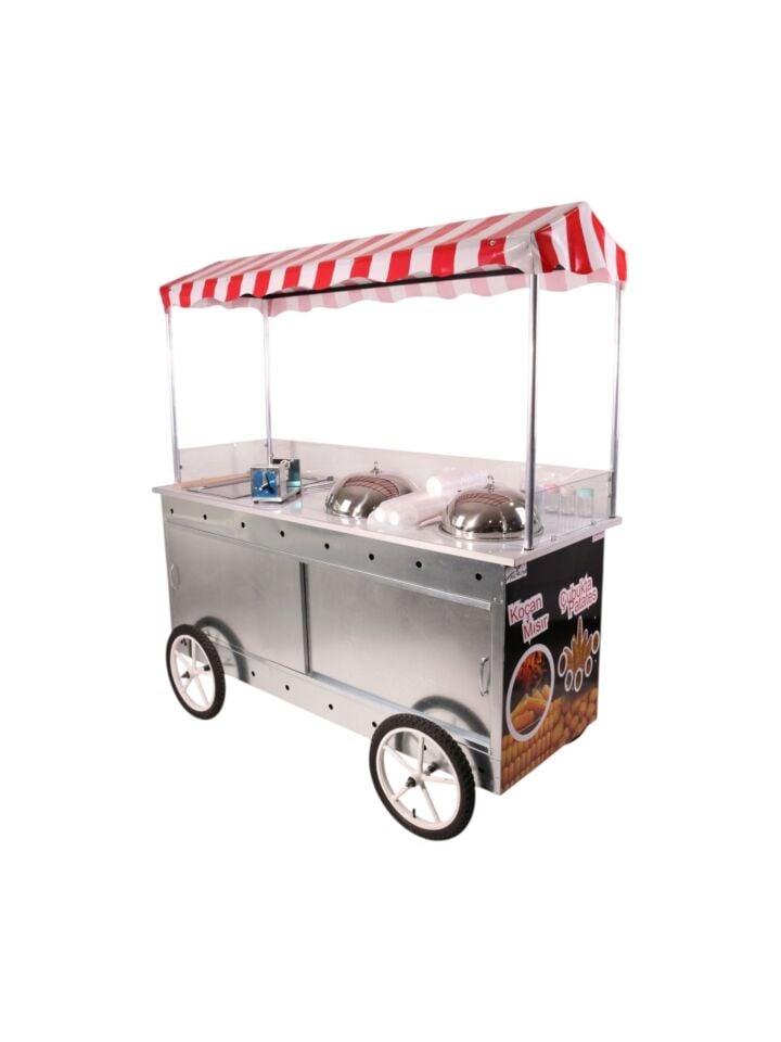 Çubukta Patates Koçan Mısır ve Bardakta Mısır Arabası (Model Kayseri) 65x180