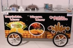 Çubukta Patates Koçan Mısır ve Bardakta Mısır Arabası (Model Kayseri) 65x180