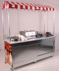 Hot Dog Çubukta Patates ve Bardakta Mısır Standı (Model Çeşme) 65X180