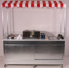 Hot Dog Çubukta Patates ve Bardakta Mısır Standı (Model Çeşme) 65X180