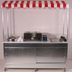 Hot Dog Çubukta Patates ve Bardakta Mısır Standı (Model Çeşme) 65X180