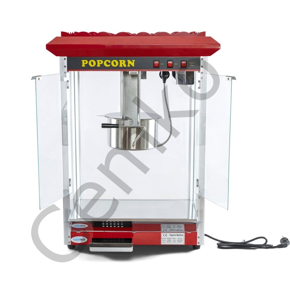 Popcorn Mısır Patlatma Makinası Sinema Tipi 8 Kilo Kapasiteli Model Uludağ