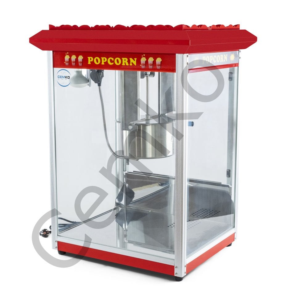 Popcorn Mısır Patlatma Makinası Sinema Tipi 8 Kilo Kapasiteli Model Uludağ