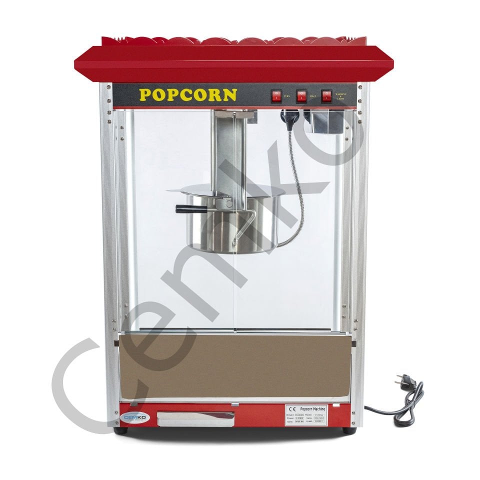 Popcorn Mısır Patlatma Makinası Sinema Tipi 8 Kilo Kapasiteli Model Uludağ