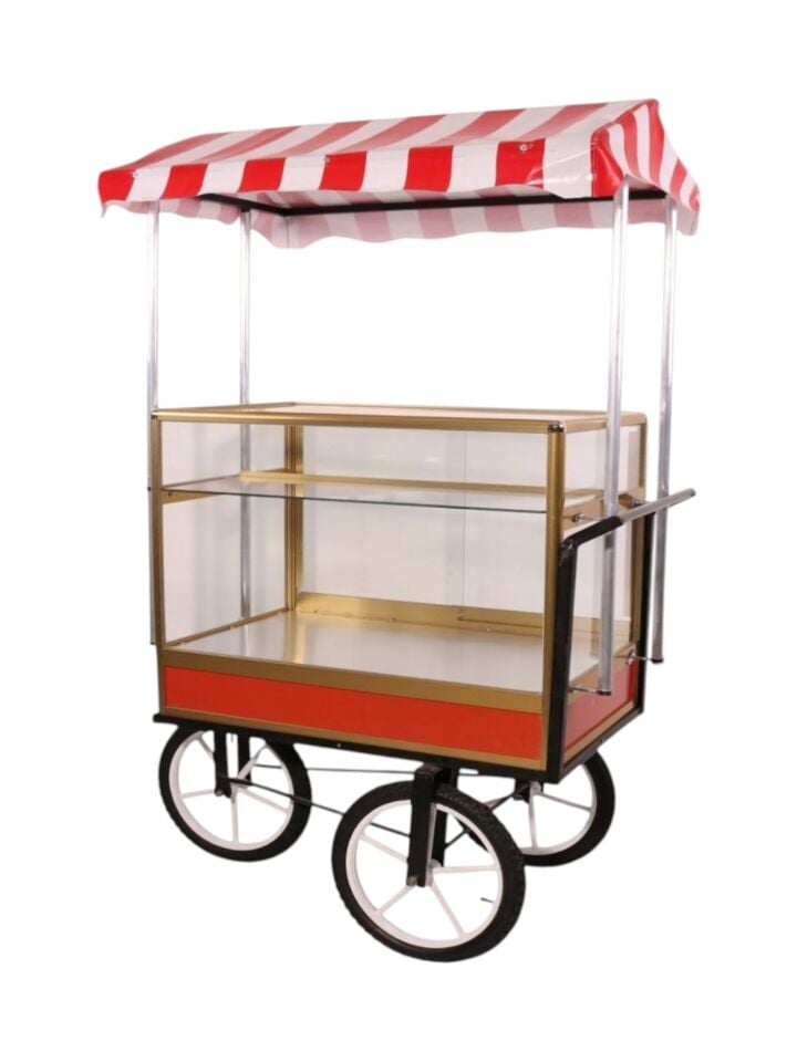 Tenteli Simit Arabası ve Tezgahı (Model Unkapanı)