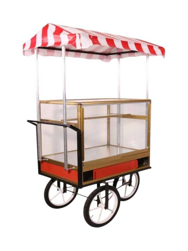 Tenteli Simit Arabası ve Tezgahı (Model Unkapanı)