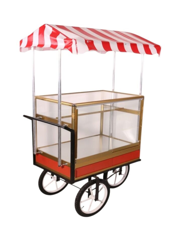 Tenteli Simit Arabası ve Tezgahı (Model Unkapanı)