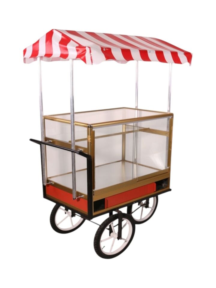 Tenteli Simit Arabası ve Tezgahı (Model Unkapanı)