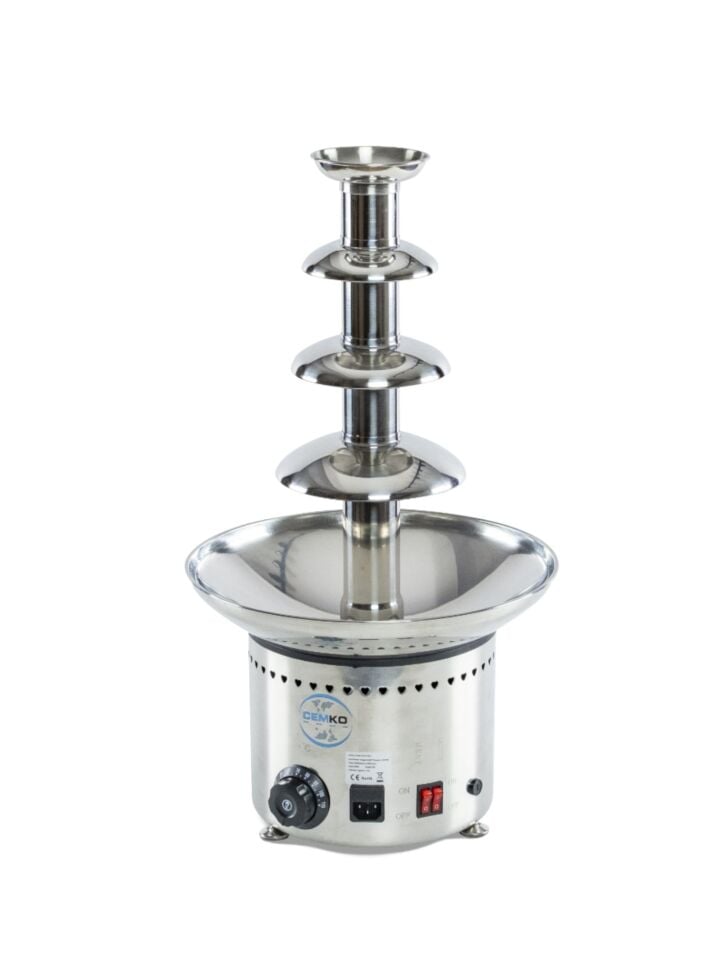 Çikolata Şelalesi Makinesi 4 Katlı 5 Kg Çikolata Kapasiteli (Model Güngören)