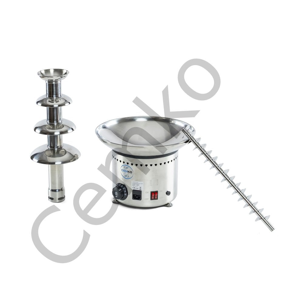 Çikolata Şelalesi Makinesi 4 Katlı 5 Kg Çikolata Kapasiteli (Model Güngören)