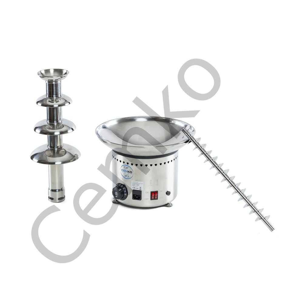 Çikolata Şelalesi Makinesi 4 Katlı 5 Kg Çikolata Kapasiteli (Model Güngören)